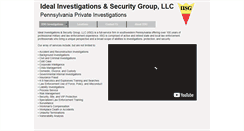 Desktop Screenshot of idealinvestigationssecurity.com
